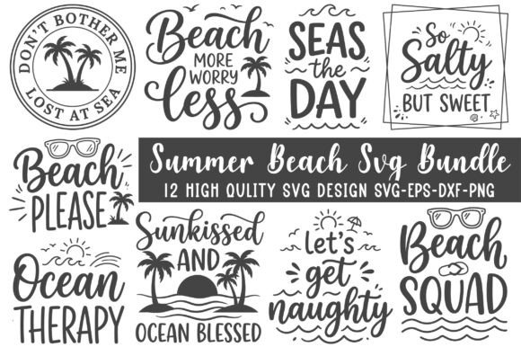 Download Summer Beach Svg Bundle - Summer Collection