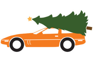Download 1984 Sportscar with a Christmas Tree - Christmas Collection
