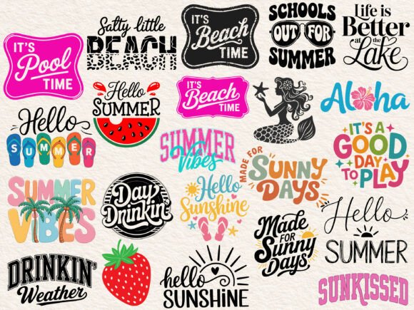Download Summer SVG Bundle, Summer Svg, Beach Svg - Summer Collection