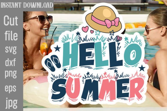 Download Hello Summer SVG Cut File - Summer Collection