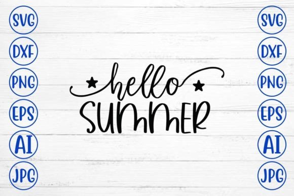 Download Hello Summer SVG Cut File - Summer Collection