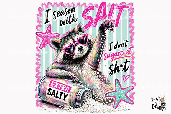 Download Salty Raccoon Summer PNG - Premium Resources