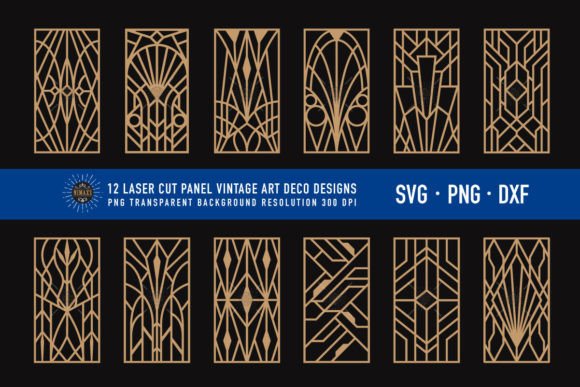 Download Laser Cut Panel Vintage Art Deco Designs - Vintage art Collection