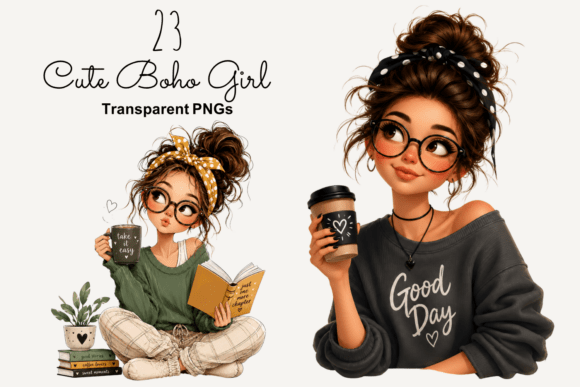 Download Cute Boho Girl PNG Clipart, Fashion Girl - Cute Collection