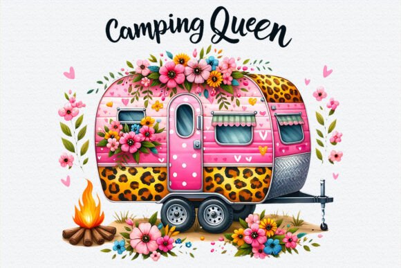Download Camping Queen Sublimation Sister Png - Premium Bundle