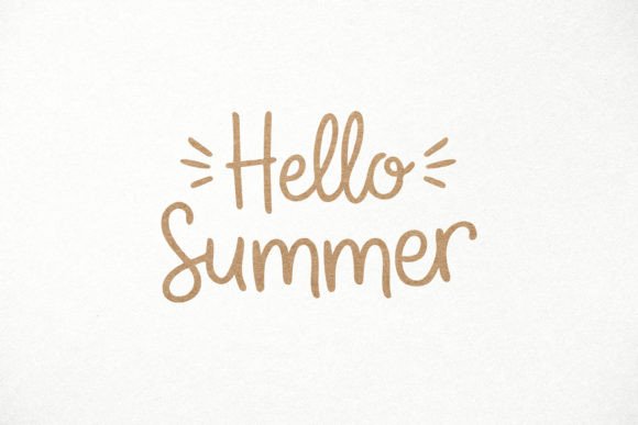 Download Hello Summer SVG. Hand Written Quote SVG - Summer Collection