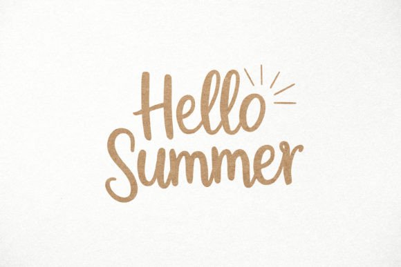 Download Hello Summer SVG. Hand Written Quote SVG - Summer Collection